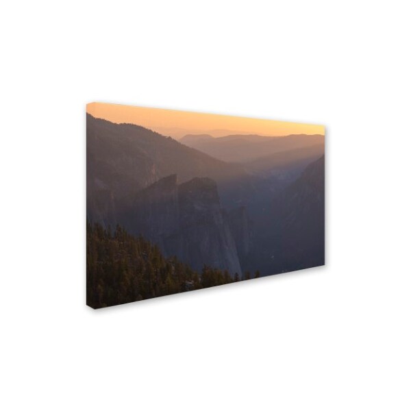 Adam Burton 'Cathedral Rocks Sunset' Canvas Art,16x24